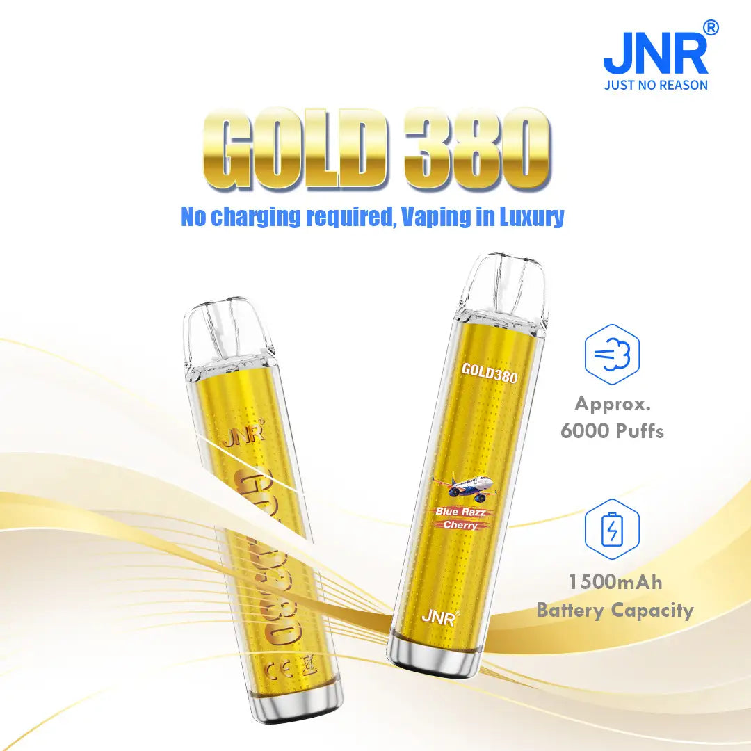 JNR Glod380 6k Puffs Vape Jetable Bote de 10 | 5+ Armes