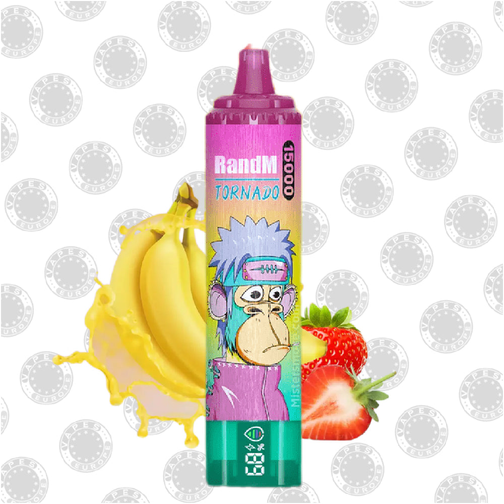 RandM Tornado 15000 Puffs - Strawberry Banana RandM Tornado 15000 Puffs - Strawberry Banana